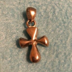 Silver Cross Pendant Charm